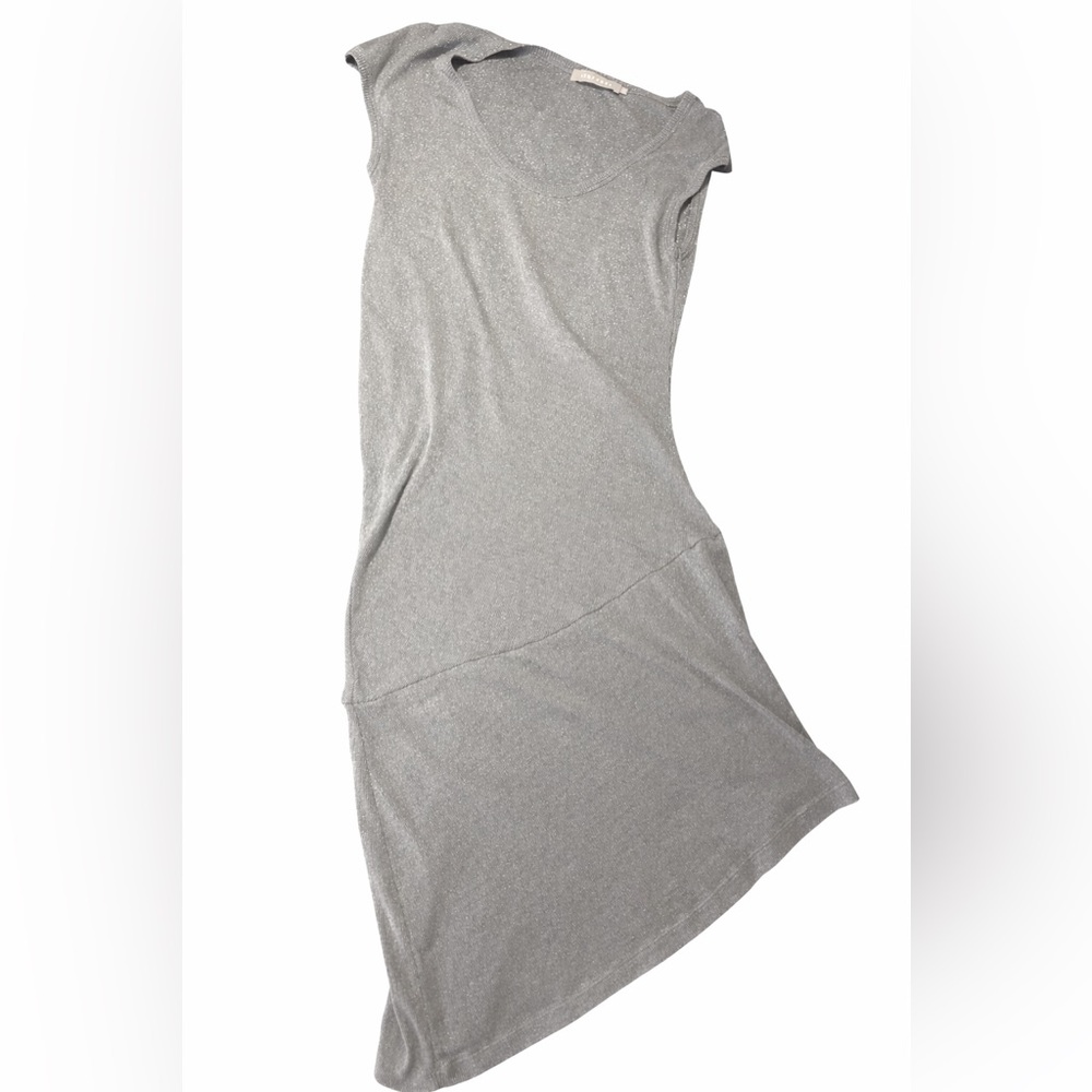 Stefanel silver Asymmetrical Dress